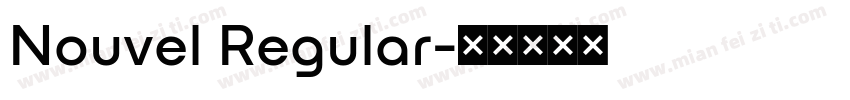 Nouvel Regular字体转换